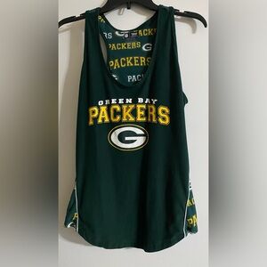NFL Green Bay Packers Dark Green & Yellow Women's sleepwear Tank Top